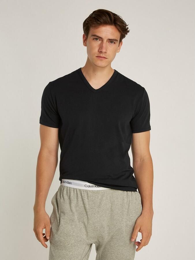 Calvin Klein Underwear T-shirt met elastische band met logo in een set van 3 stuks - Foto 3