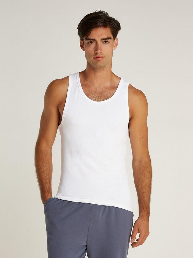 Calvin Klein T-shirt TANK 3PK met logo aan de zoom (3-delig Set van 3) - Foto 2