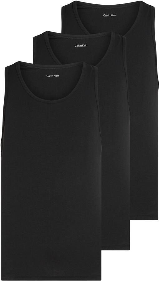 Calvin Klein T-shirt TANK 3PK met logo aan de zoom (3-delig Set van 3) - Foto 6