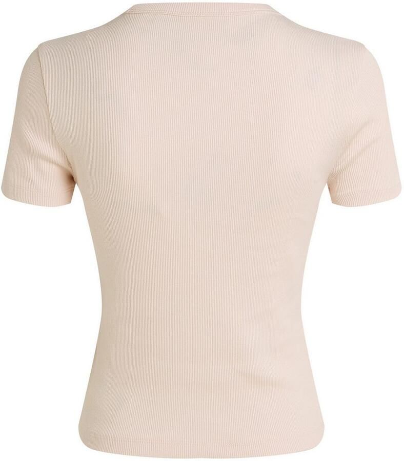 Calvin Klein Jeans T-shirt Korte Mouw WOVEN LABEL RIB FITTED TEE