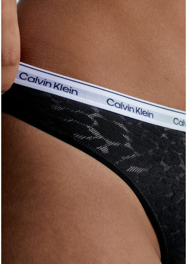 Calvin Klein T-string HIGH LEG THONG met ck-logo op de tailleband