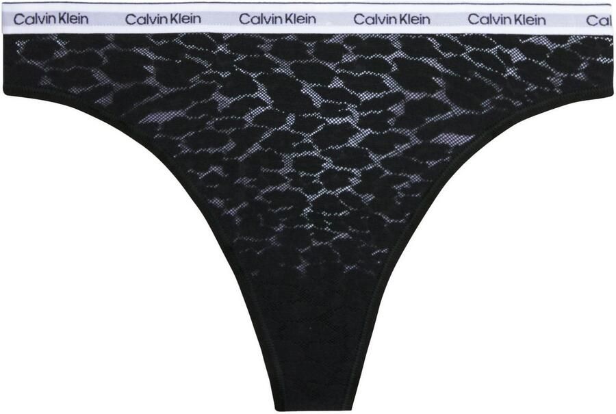 Calvin Klein T-string HIGH LEG THONG met ck-logo op de tailleband - Foto 5