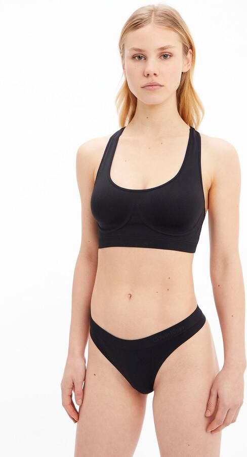 Calvin Klein Underwear String met logo in band model 'THONG' - Foto 10