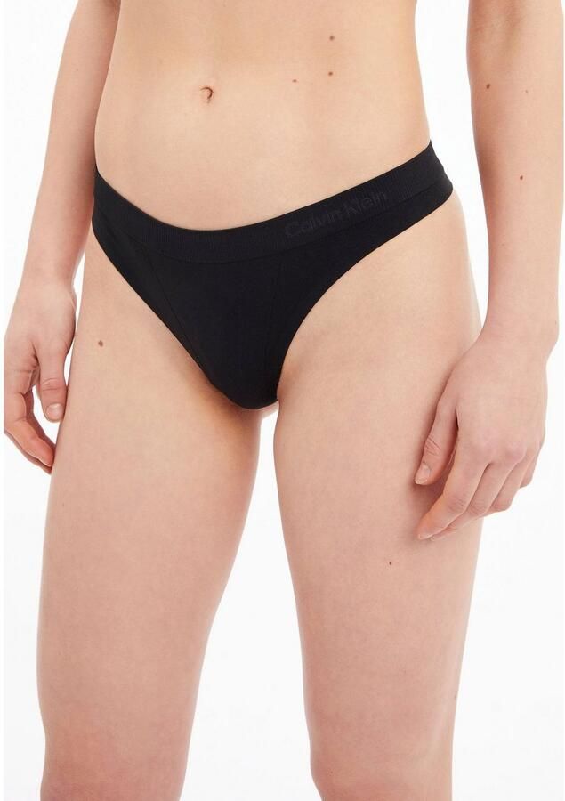 Calvin Klein Underwear String met logo in band model 'THONG' - Foto 5