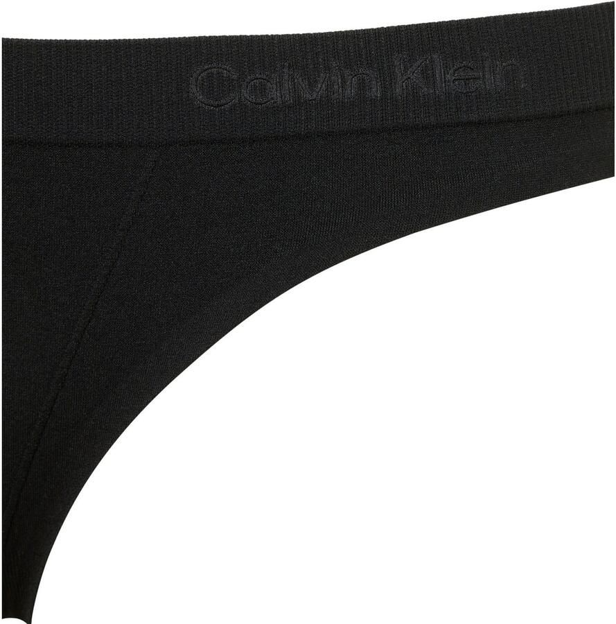 Calvin Klein Underwear String met logo in band model 'THONG' - Foto 4