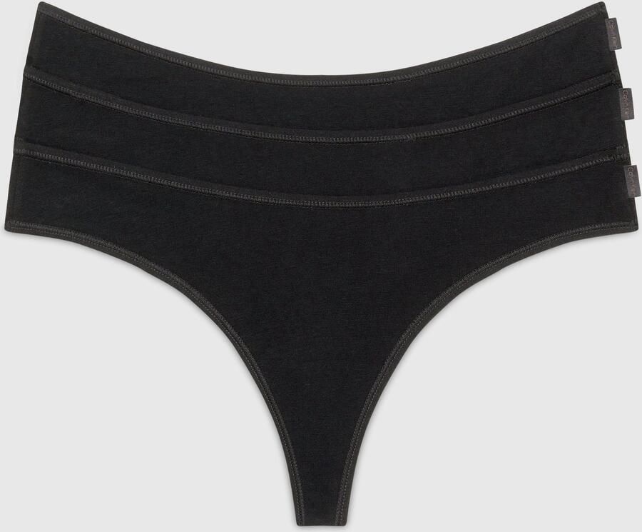 Calvin Klein Underwear String met labelstitching in een set van 3 stuks - Foto 4