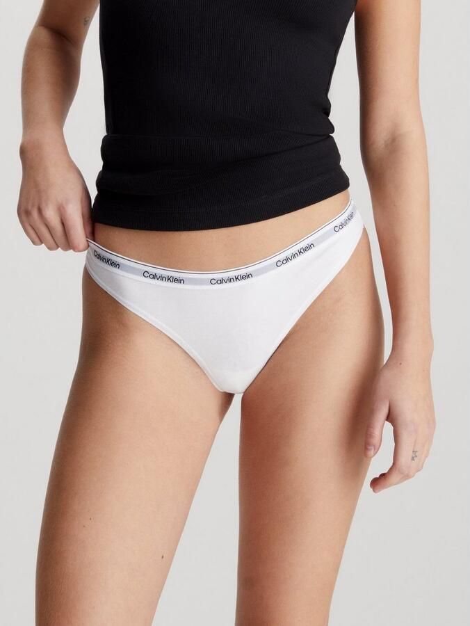 Calvin Klein Tanga 3 PACK THONG (LOW-RISE) String low waist met logoband (3 stuks) - Foto 2