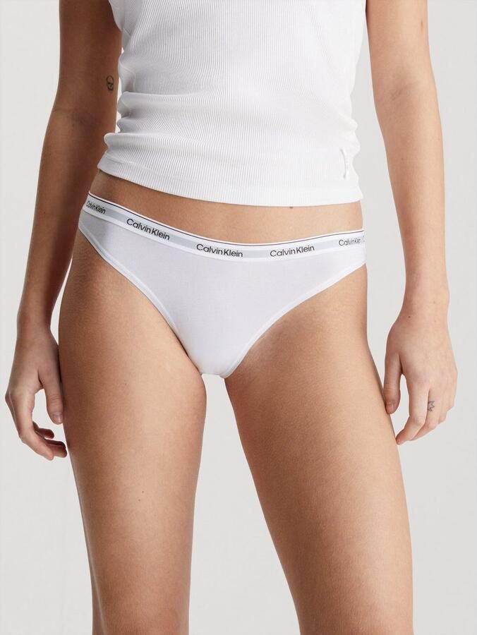 Calvin Klein Tanga 3 PACK THONG (LOW-RISE) String low waist met logoband (3 stuks) - Foto 2