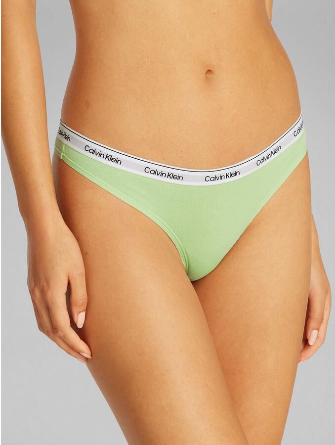 Calvin Klein Tanga 3 PACK THONG (LOW-RISE) String low waist met logoband (3 stuks)