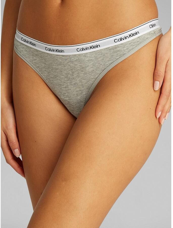 Calvin Klein Tanga 3 PACK THONG (LOW-RISE) String low waist met logoband (3 stuks)
