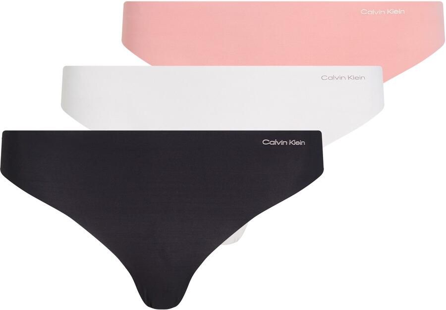 Calvin Klein Tanga THONG 3PK met logo-opschrift (Set van 3) - Foto 5