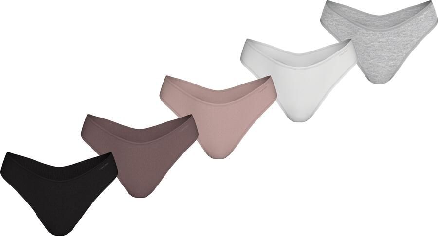 Calvin Klein Tanga THONG 5PK met logo-opschrift (Set van 5) - Foto 5