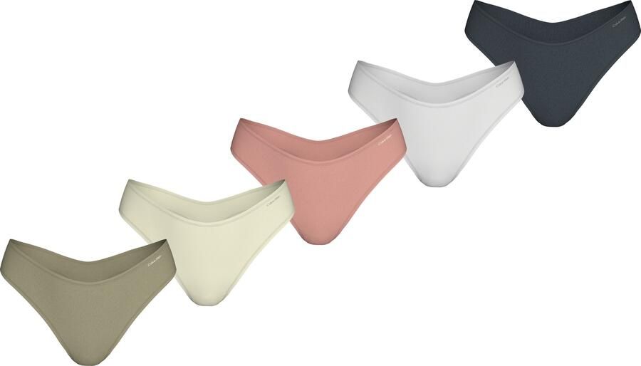 Calvin Klein Tanga THONG 5PK met logo-opschrift (Set van 5) - Foto 6