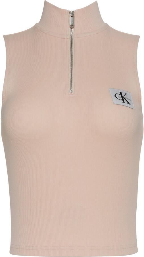 Calvin Klein Tanktop A- WOVEN LABEL SL QZ TOP - Foto 6