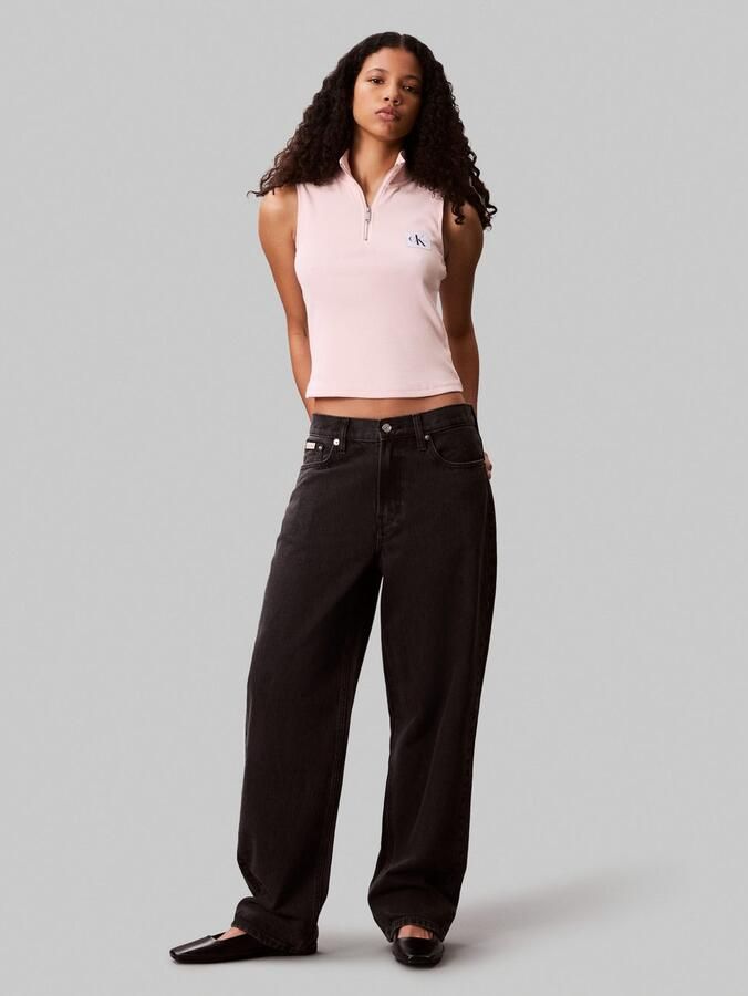 Calvin Klein Tanktop A- WOVEN LABEL SL QZ TOP - Foto 5