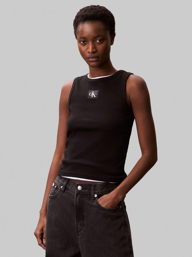 Calvin Klein Jeans Tanktop met labeldetail - Foto 6