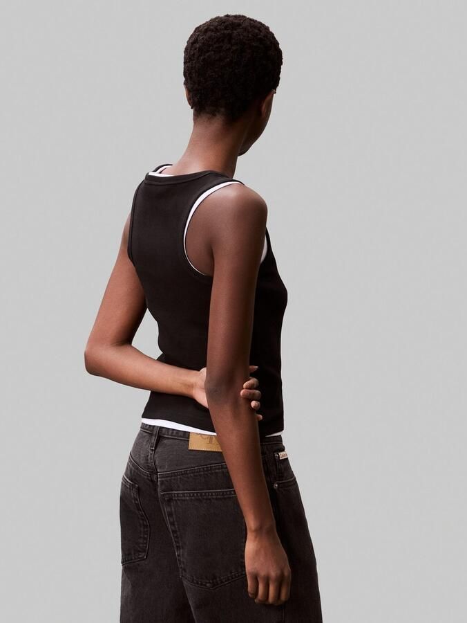 Calvin Klein Jeans Tanktop met labeldetail - Foto 2