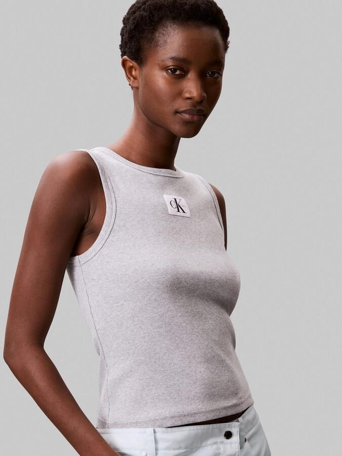 Calvin Klein Jeans Tanktop met labeldetail - Foto 4