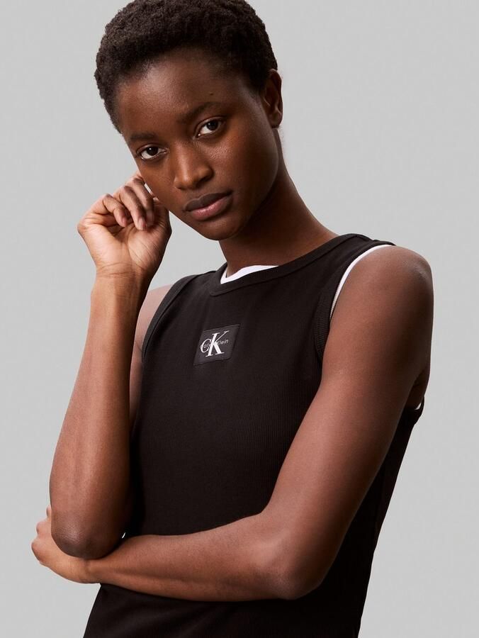Calvin Klein Jeans Tanktop met labeldetail - Foto 3