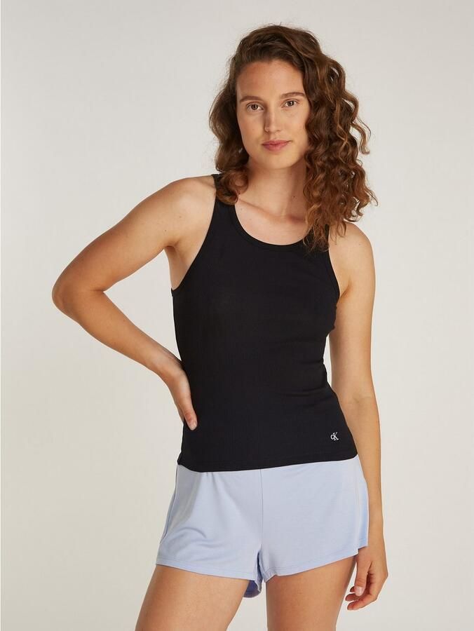 Calvin Klein Underwear Tanktop met logostitching in een set van 3 stuks model 'Scoop' - Foto 2