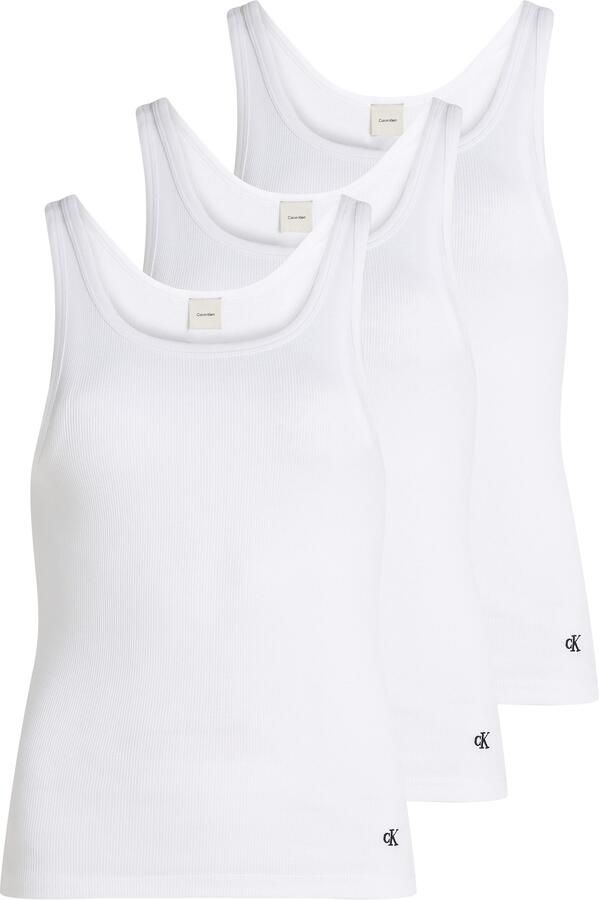 Calvin Klein Underwear Tanktop met logostitching in een set van 3 stuks - Foto 8