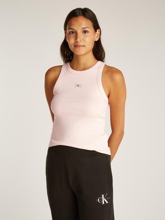Calvin Klein Tanktop WOVEN LABEL RIB TANK TOP - Foto 6
