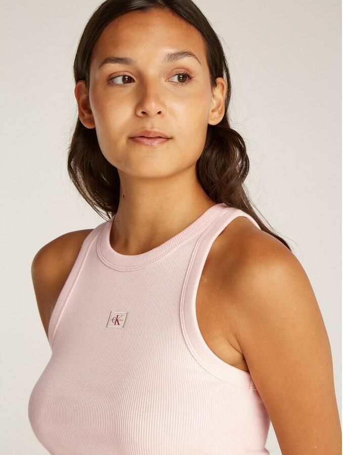 Calvin Klein Tanktop WOVEN LABEL RIB TANK TOP