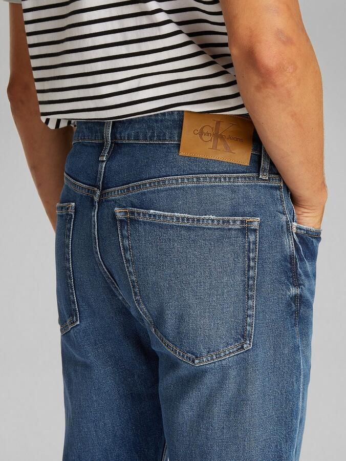 Calvin Klein Tapered jeans SLIM TAPER in middenblauwe wassing