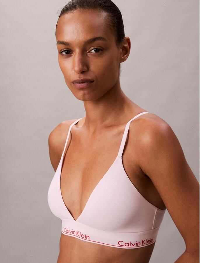 Calvin Klein Underwear Regular fit beha met logostitching model 'Triangle'