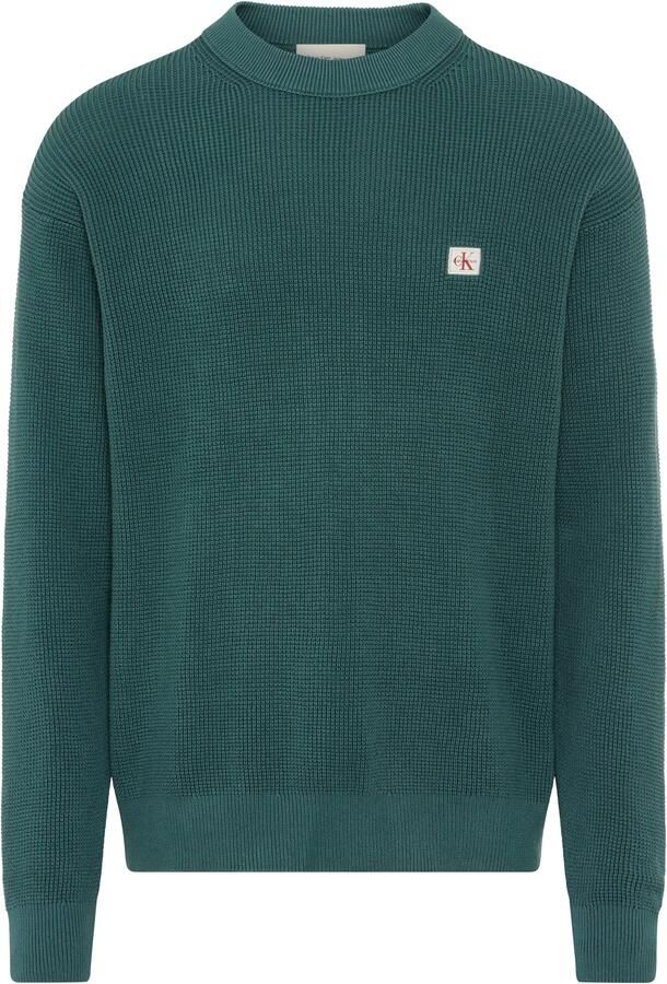 Calvin Klein Trui met ronde hals LS EZ COTTON WAFFLE CRWNK SWTR 9