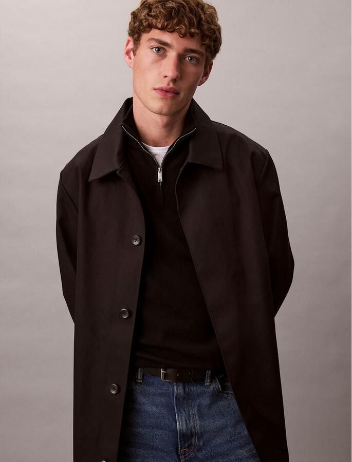 Calvin Klein Trui met staande kraag LS 100% MERINO QZ 14GG Met ronde hals regular fit