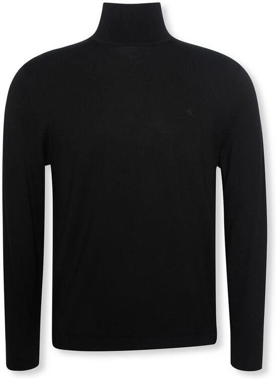 Calvin Klein Trui met staande kraag LS MERINO MOCK NECK SWTR 14GG - Foto 5