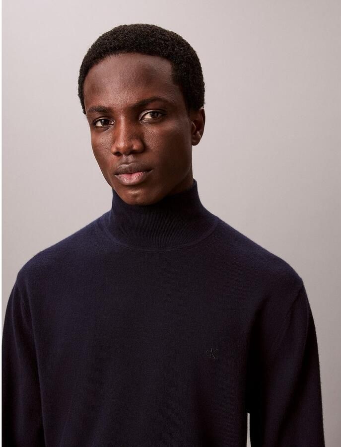 Calvin Klein Trui met staande kraag LS MERINO MOCK NECK SWTR 14GG - Foto 2