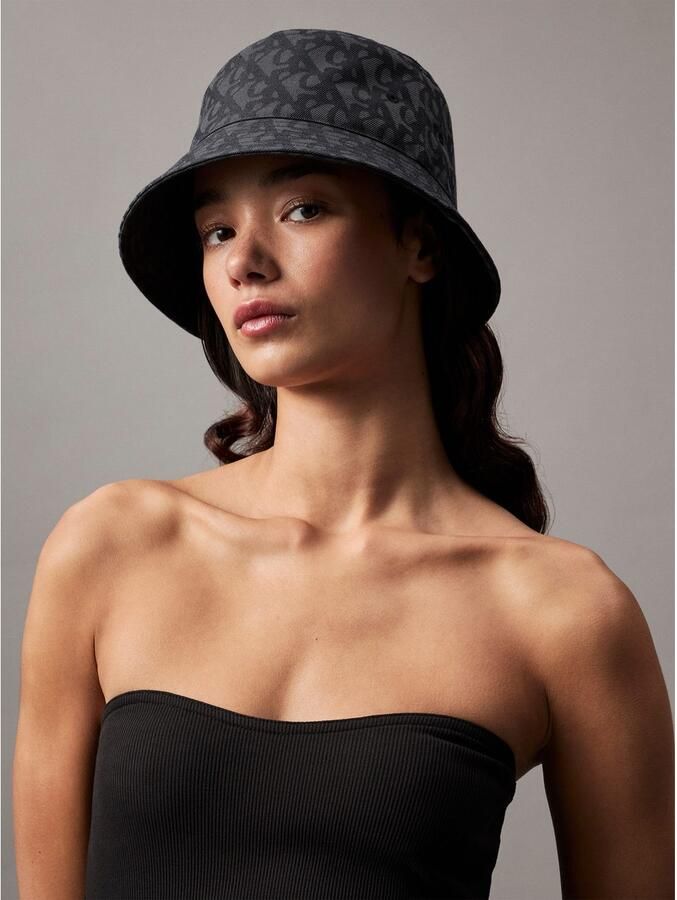 Calvin Klein Vissershoed LOGO JACQUARD BUCKET HAT
