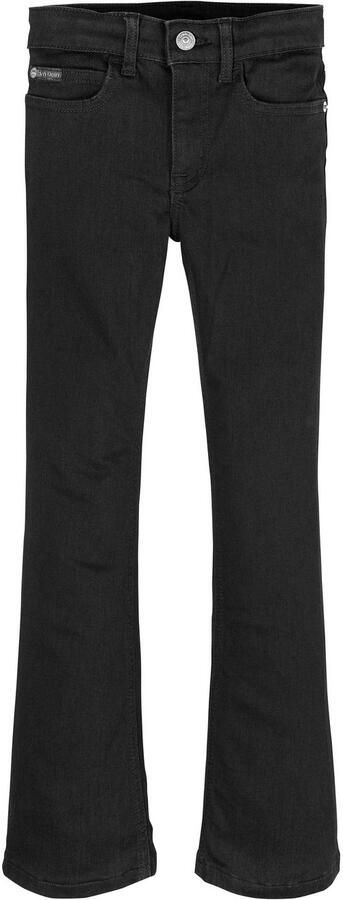 Calvin Klein Wijd uitlopende jeans Mr Flare Ess Black Str Denim voor kinderen tot 16 jaar en met logo-patch - Foto 7