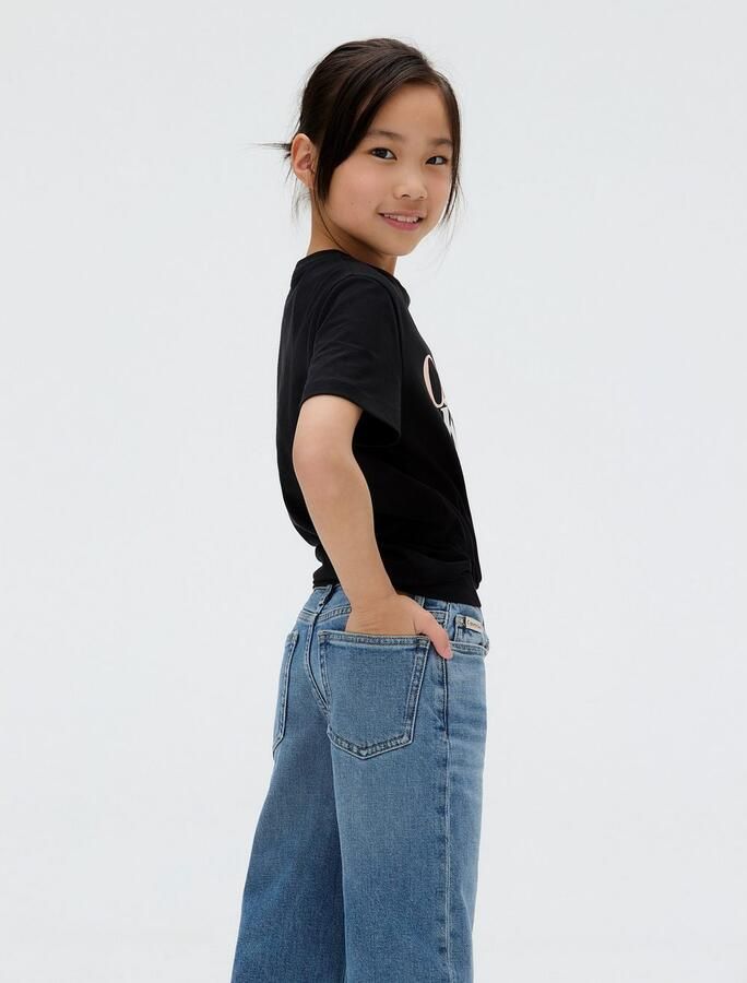 Calvin Klein Wijde jeans HR WIDE LEG AUTHENTIC BLUE DENIM voor kinderen tot 16 jaar met wijde pijpen - Foto 4