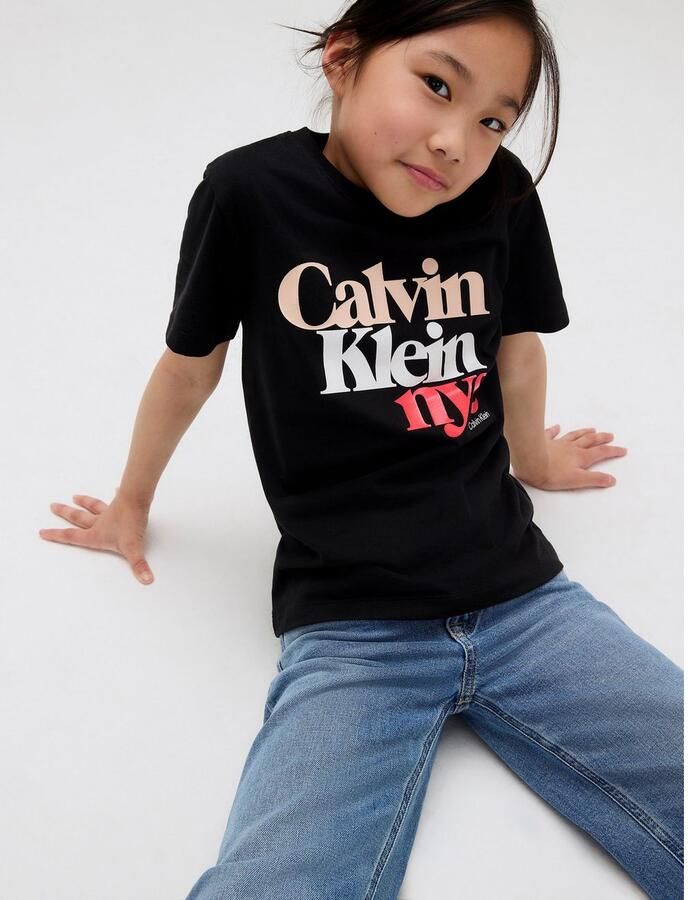 Calvin Klein Wijde jeans HR WIDE LEG AUTHENTIC BLUE DENIM voor kinderen tot 16 jaar met wijde pijpen - Foto 3