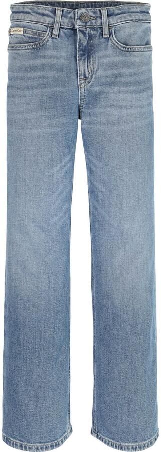 Calvin Klein Wijde jeans HR WIDE LEG AUTHENTIC BLUE DENIM voor kinderen tot 16 jaar met wijde pijpen - Foto 8