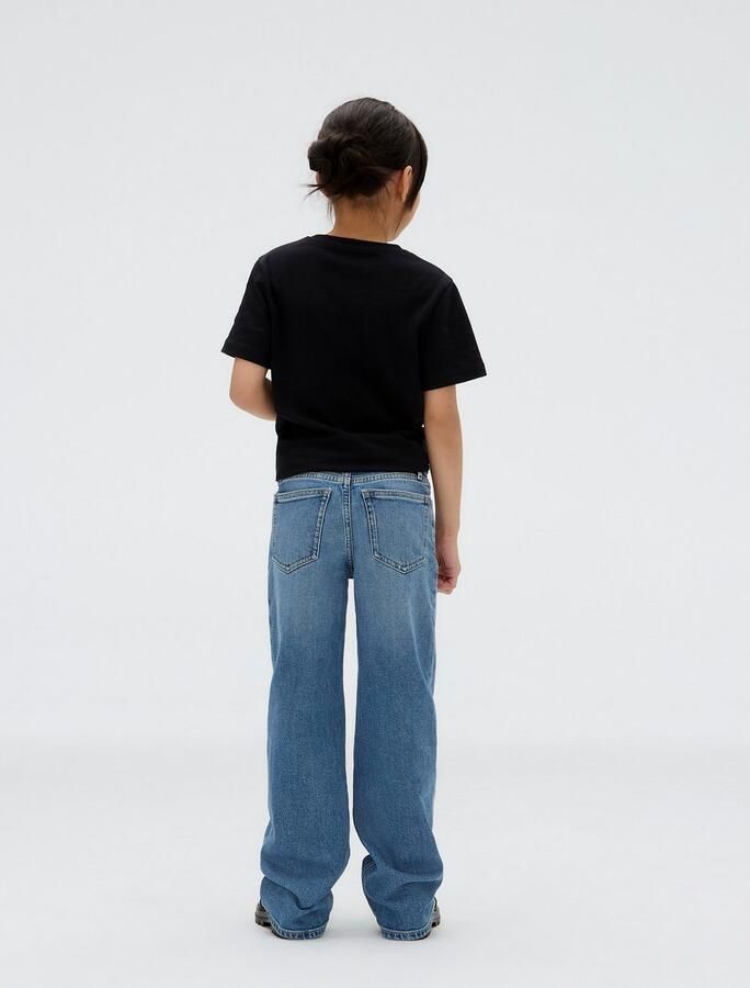 Calvin Klein Wijde jeans HR WIDE LEG AUTHENTIC BLUE DENIM voor kinderen tot 16 jaar met wijde pijpen - Foto 6