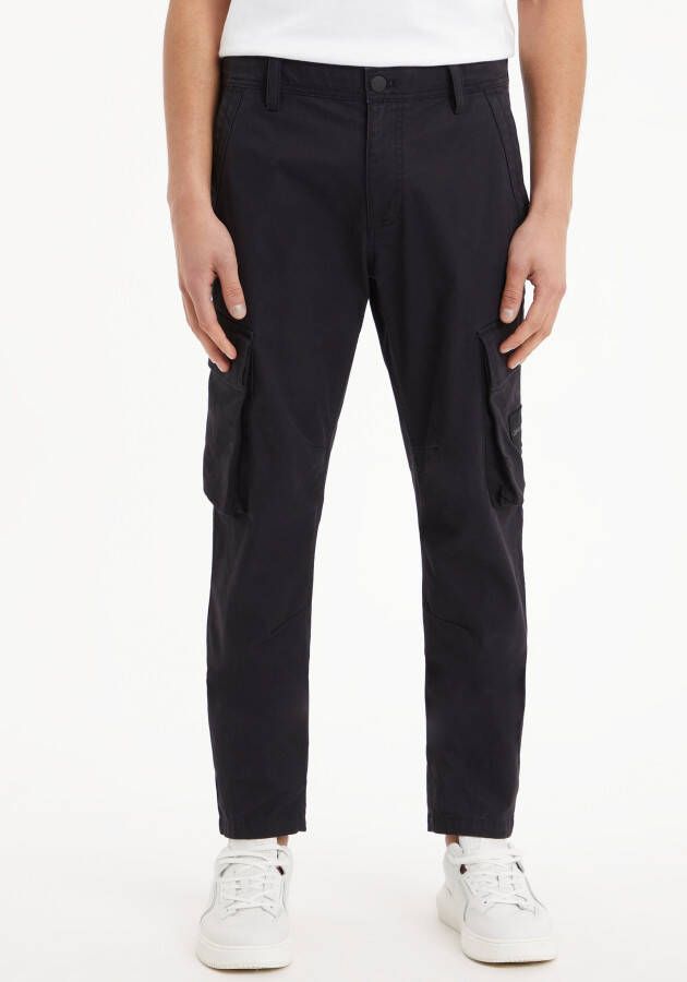 Calvin Klein Cargobroek SKINNY WASHED CARGO PANT met klepzakken