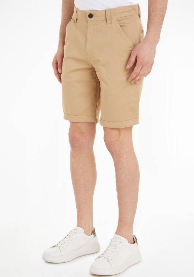 Calvin Klein Stijlvolle Comfortabele Lange Shorts Beige Heren
