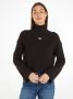 Calvin Klein Jeans Zwarte trui met klassiek design en hoge kraag Black Dames - Thumbnail 2