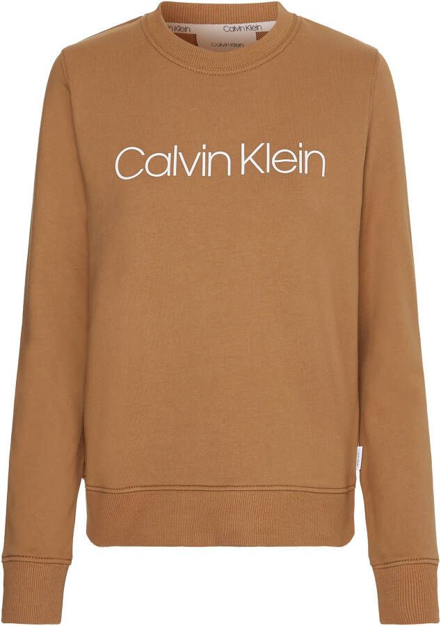 Calvin Klein Curve Sweatshirt INCLUSIVE CORE LOGO SWEATSHIRT met zachte ribboorden