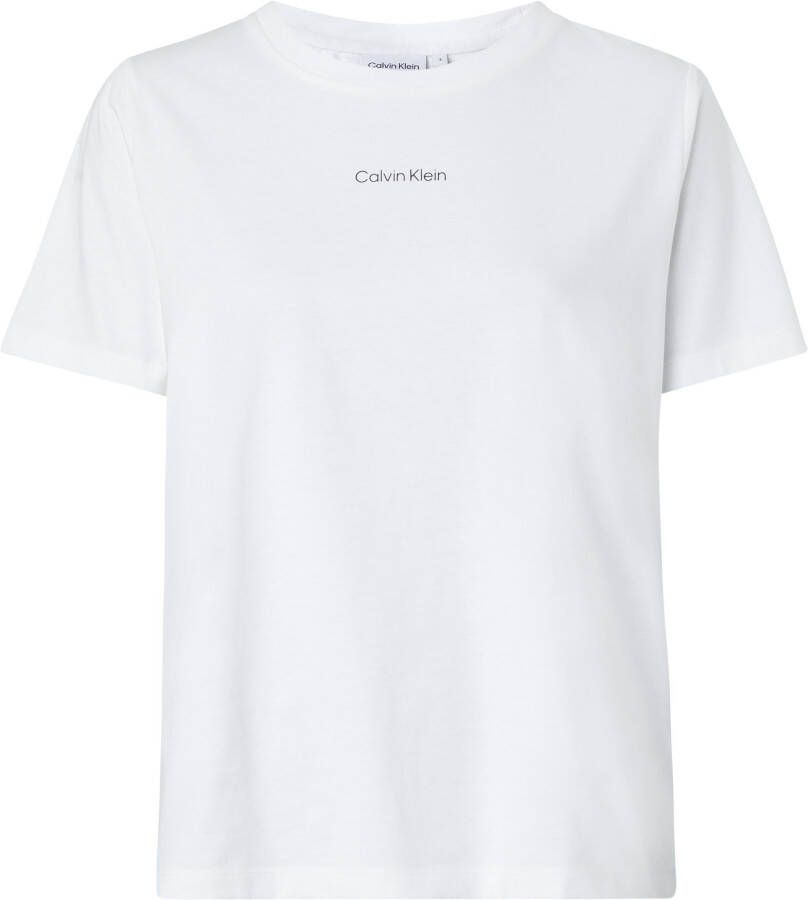 Calvin Klein Curve T-shirt INCLU MICRO LOGO T-SHIRT met merklabel op de borst