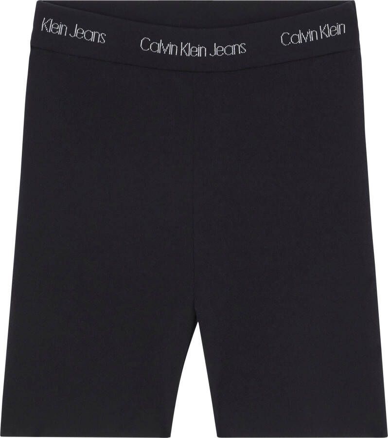 Calvin Klein Fietsbroekje INTARSIA KNITTED CYCLING SHORTS met ck-borduursels op de elastische band