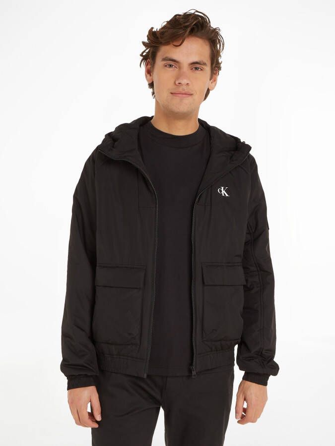 Calvin Klein Gewatteerde jas PADDED HOODED HARRINGTON