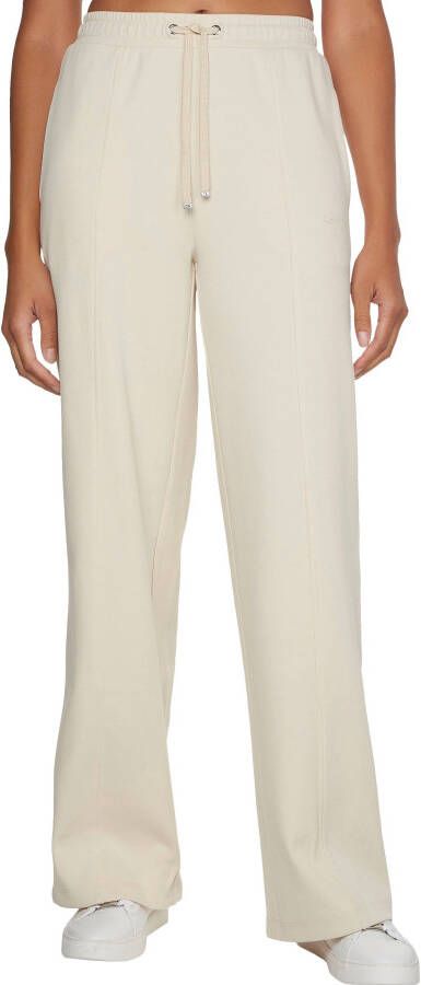 Calvin Klein Geweven broek MICRO LOGO SEAM WIDE LEG PANT met decoratieve lengtenaad op de pijpen