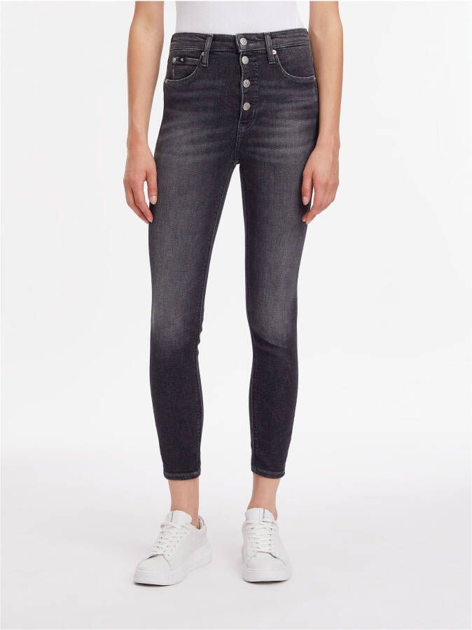 Calvin Klein Jeans Skinny fit jeans met labeldetail