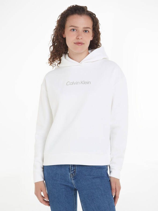 Calvin Klein Hoodie HERO METALLIC LOGO HOODIE met print op de borst