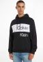 Calvin Klein Grote Logo Hoodie Blijf warm en stijlvol Black Heren - Thumbnail 1